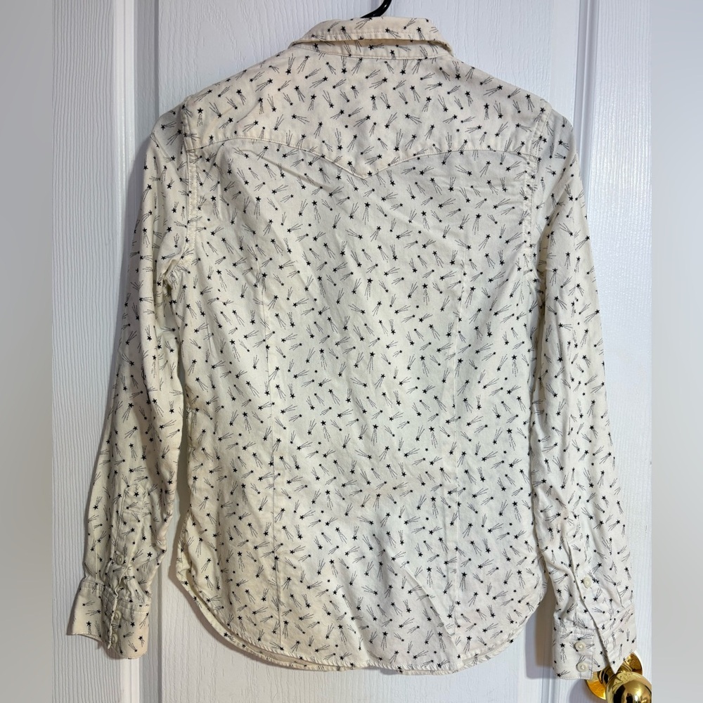 Levi’s Button Down Shooting Star Collared Tailored Fit Cotton Long Sleeve Small - Picture 5 of 7